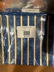 Longaberger Basket Twilight FABRIC SQUARE 36" inch Table cloth NEW blue paisley