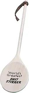 MDI Australia Spanking Spoon for World's Greatest Shit Stirrer Wooden Novelty, Brown/Beige