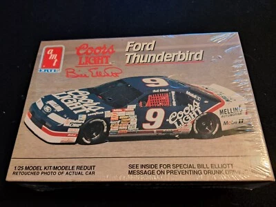 Factory Sealed 1:25 Scale AMT/ERTL Bill Elliott #9 Coors Light Thunderbird #6740