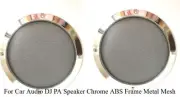 For Car Audio DJ PA Speaker Chrome ABS Frame Metal Mesh 8" Speaker Covers Grill