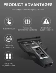For Porsche Cayenne 2010-2017 Black Touch Control AC Button Panel Console Trim