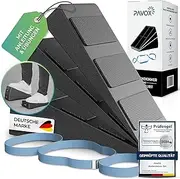Pavox Calf Stretcher - Extra Non-Slip Knee Wedges Including a Yoga Strap - Versatile Calf Stretcher for Stretching - Premium Mobilisation Wedge