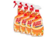 4x Ajax 475ml Spray n Wipe Divine Blends Grease Stain Cleaner Spray ORNG Blossom