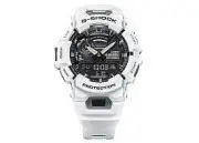 White Casio Watch Suited for Running that Links to Smartphone GBA-900-7A
