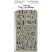 Papercraft Clear Cling Stamps Alphabet Lower