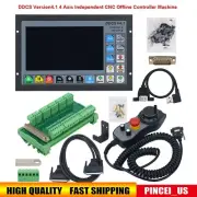 The Latest DDCS Version4.1 4 Axis Independent CNC Offline Controller Machine Set