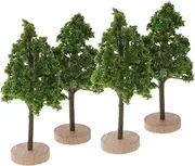 Kichvoe Stable Plastic Miniature Trees Model Trees for Table Model Mini Landscape Simulation