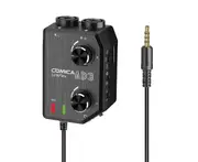 CoMica LINKFLEX AD3 Two-channels XLR/3.5mm/6.35mm-3.5mm Audio Preamp Mixer / Adapter / Interface for 3.5mm DSLR Cameras and Smartphones