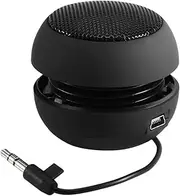 Garsent Mini Speaker, Portable Mini Travel Speaker with 3.5 mm Aux Audio Jack Plug, Strong Bass, Built-in 180 mAh Battery for Smartphone/PC/MP3/4/5