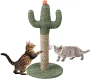 Cat Tree Cactus - Cute Cat Scratching Post,Vertical Natural Kitten Scratch Poles, Stable Nail Poles for All Indoor Kittens