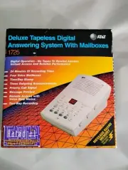 NOS AT&T (1725) Time/Date Stamp Deluxe Digital Answering Machine w/ 4-Mailboxes