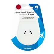 Jackson PTA8813M Slim Outbound Travel Adaptor - USA / Japan / South America 2-Pin NZ / AUS Plugs [PTA8813M]