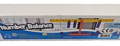 NIB Educational Insights Number Balance T-Shaped Scale-W/20 Weights Grade K & Up