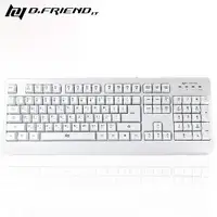 在飛比找樂天市場購物網優惠-B.FRIEND 鍵盤 G-Keyboard GK1 白色