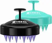 Scalp Massager Hair Growth 2-Pack, Soft Silicone Scalp Scrubber Shampoo Brush for Exfoliation Dandruff Removal Head Massage Stress Relax, Wet & Dry Use for Women Men Thick Thin Curly Hair Care