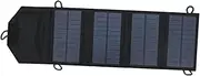 Foldable Solar Charger Monocrystalline Solar Panel with Dual USB Ports Lightweight and Efficient Power Source for Camping Rvs Boats and Outdoor Activities