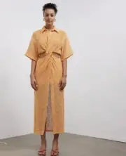 Camilla & Marc Clementine Twist Midi Dress BNWT RRP $750 AU 8 US 4 UK 8