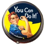Rosie the Riveter PILL BOX Icon WE CAN DO IT (with medication) gift