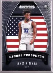 James Wiseman Memphis Tigers 2020 Prizm Golden State Rookie Global Prospects 97