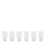Mario Luca Giusti Acrylic Lente Acrylic Highball, Set of 6