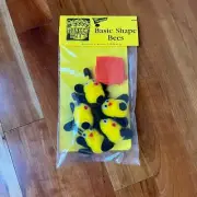 Vintage 1980 Monkey Mitt Basic Shape Bees Finger Puppet Set