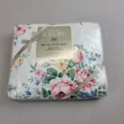 Vintage Touch Of Luxury 200 Count Percale 1 Twin Full Fitted Sheet Flowers