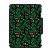 iPad Pro 12.9-inch (5th/6th gen) Impact Folio Case Clover Hearts Black