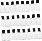 HAKIDZEL 24Pcs Travel Makeup Bottles Refillable Lotion Dispensers Leak Containers for Shampoo Body Lotion Shower Gel Lightweight Portable Travel Accessories