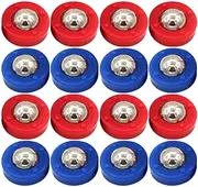 TOVINANNA Shuffleboard Rolling Beads 16pcs Set Steel Plastic for Board Game Accessories Outdoor Indoor Use