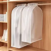 Garment Bags Dust Cover PEVA Clothes Cover Transparent Coat Hanging Clothes Storage Bag Premium Thickened Clothing Organizer Moisture-proof Dust-proof Clothes