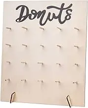 Donut Stand, 19inch Wooden Donut Wall Display Stand, Holds 20 Doughnuts, Donut Display Stand Holder for Wedding, Baby Shower Party Decorations (Stand-2)