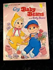 Cry Baby Beans and Biffy Beans Paper Doll Book Uncut Whitman Pub. 1973