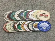 20 Beer Coasters Zip City Dogfish Head Anchor Alcatraz Rock Bottom Tap Room Z776