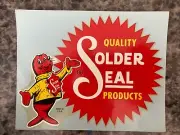 NOS Vintage Water Slide Decal Solder Seal Quality Products Original *L@@K*