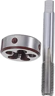 TEHAUX X 1.5 Metric Tap and Die Set High-speed Steel Ratcheting Taps for Metals