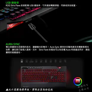 ROG STRIX FLARE PNK 機械式鍵盤 電競鍵盤 粉紅限量版 青軸 紅軸 ASUS 華碩