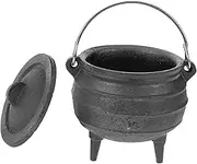 HOLIDYOYO Halloween Witch Pot Cast Iron Sacrificial Cauldron for Retro Decor for Themed Parties and Collectibles Desktop Ornament for Decoration