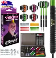 Peter Wright Snakebite Brass Darts Set w/ Flights & Stems