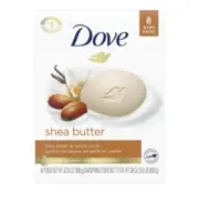 8-Bars Dove Beauty Bar Soap for Softer Skin Shea Butter & Vanilla Scent 3.75 oz