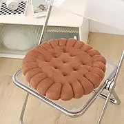 Round Floor Seat Pillows Cushions, Soft Thicken Yoga Meditation Cushion Pouf Tufted Corduroy Tatami Floor Pillow Reading Cushion Chair Pad Casual Seating,E,40CM