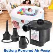 Quick Fill Electric Air Pump Inflator with 3 Nozzles for Mattres Inflatables Bed