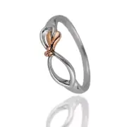 Clogau Silver Ring Size O Tree of Life Eternal Loop Welsh Rose Gold XXSMR