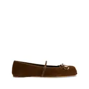 [Gucci] Gucci Horsebit Ballet Flats 41 IT BROWN