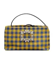 RV Nightlily Broche Vivier Buckle Mini Bag in Fabric One size yellow and blue