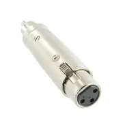 3 Pin XLR MIC female to RCA male Connector Adaptor Plug