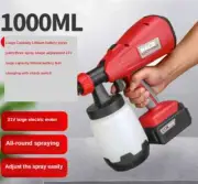 Hand Held chemistry Battery Electric Paint Spray Gun Adjustable Paint Sprayer