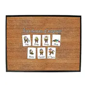 Fishing Seven Dwarves Of Menopause - Funny Novelty Doormat Man Cave Floor mat