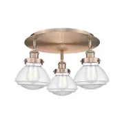 Innovations Lighting 916-3C-8-19 Olean Flush Olean 3 Light 19"W - Copper