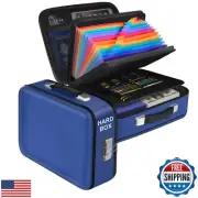 Fireproof Document Box, Hard Shell Fireproof Box, Document Organizer with Loc