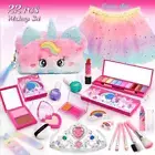 Cosmetic Toys Kid Real Makeup Kit Christmas Gift With Purse Washable Make Up Toy